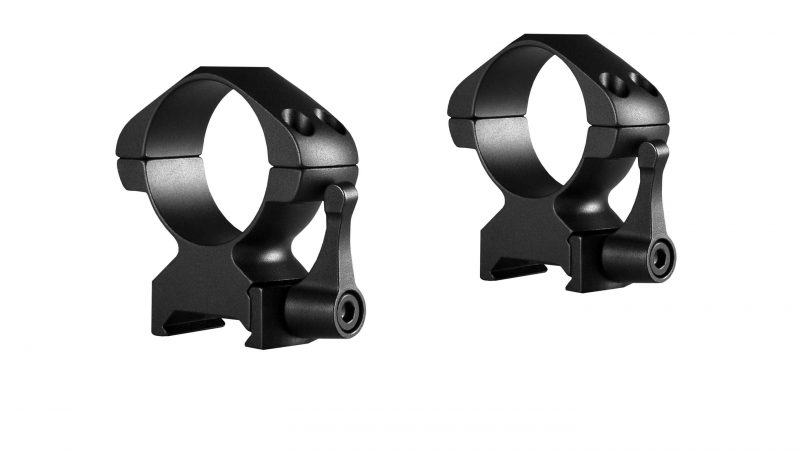 Hawke Precision Steel Ring Mounts 30mm 2 Piece Weaver High - Lever
