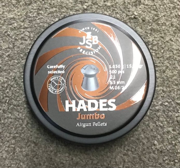 JSB Hades .22 Calibre 5.5mm - 15.89gr / 1,030g Pellets x 500