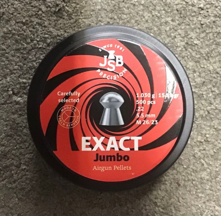JSB-Jumbo Exact .22 Pellets - 5.52 - Tin of 500 - 15.89gr.