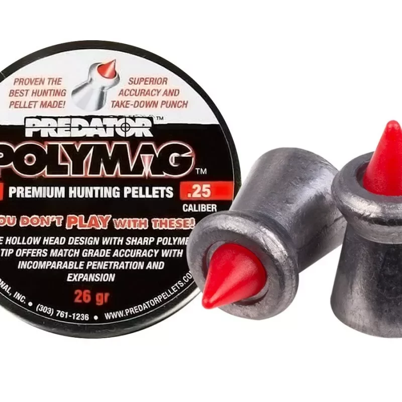 JSB Predator Polymag .25 (6.35mm) Cal - Tin of 150.