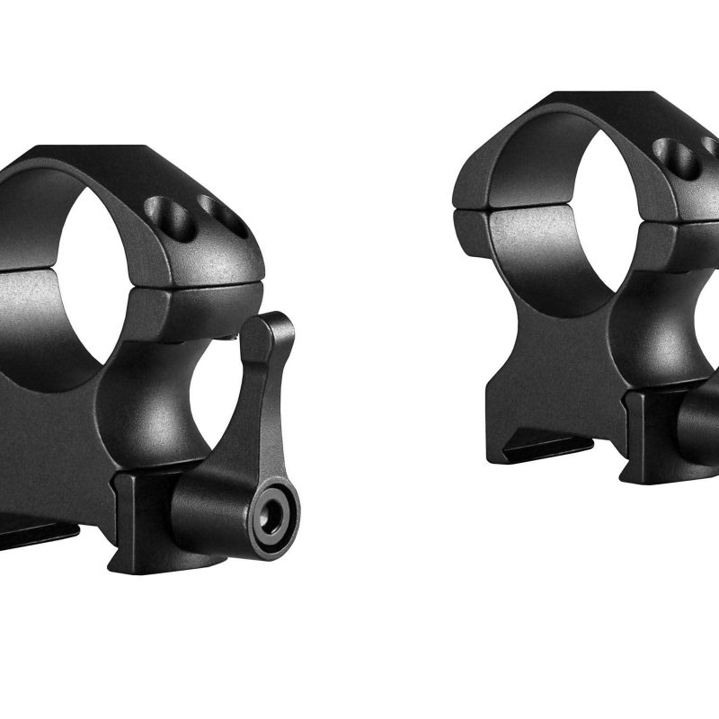 Hawke Precision Steel Ring Mounts 1" 2 Piece Weaver High - Lever