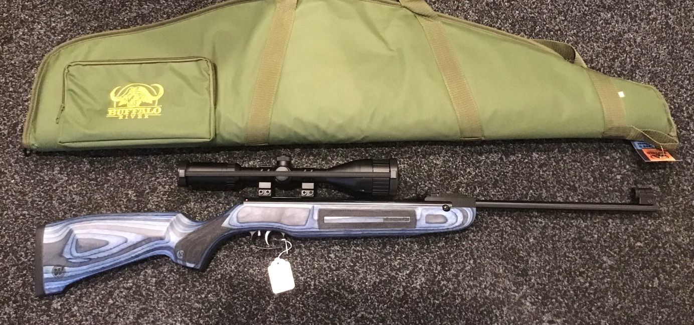 Second Hand Weihrauch HW50 Blue Laminate 75th Anniversary Model .22 Cal