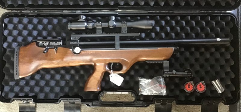 Second Hand Hatsan Flash Pup Bullpup QE PCP Air rifle .22 Cal  - Image 2