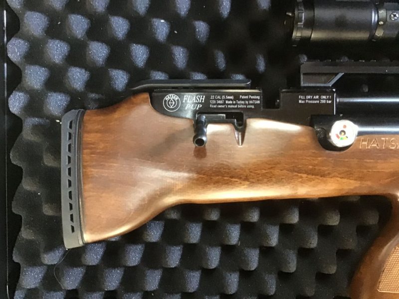 Second Hand Hatsan Flash Pup Bullpup QE PCP Air rifle .22 Cal  - Image 3