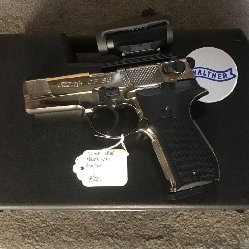Second Hand Umarex Walther CP88 Nickel .177 Cal CO2 Air Pistol
