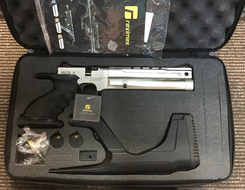 Reximex Mito Silver Synthetic Regulated Air Pistol .22 Cal