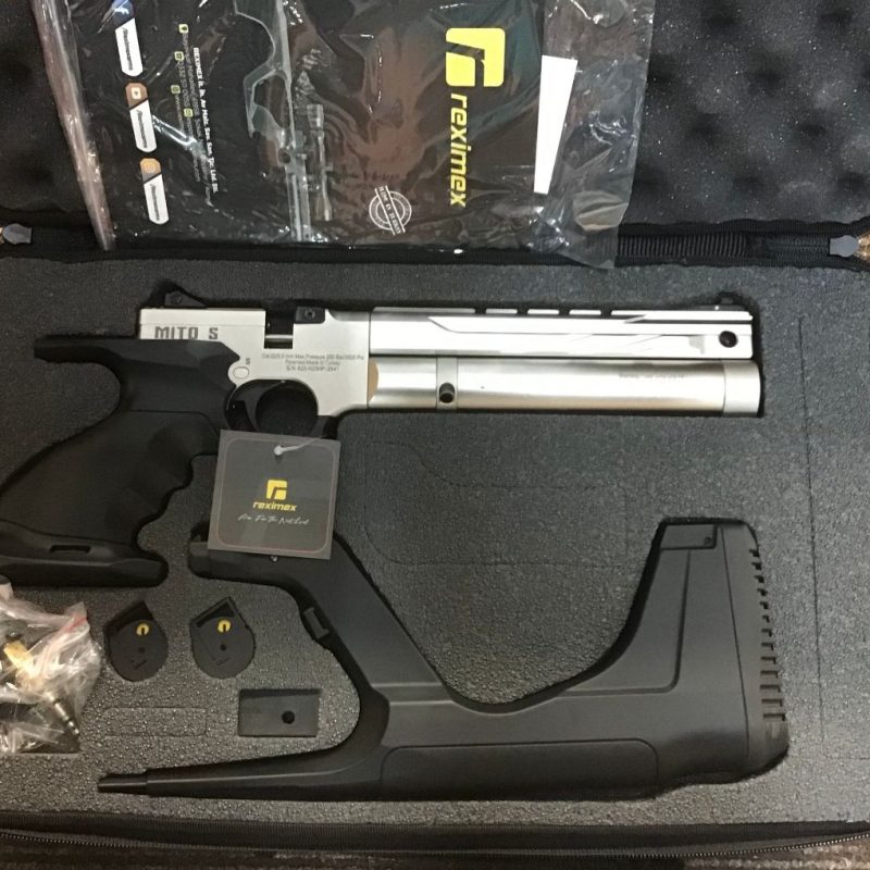 Reximex Mito Silver Synthetic Regulated Air Pistol .22 Cal