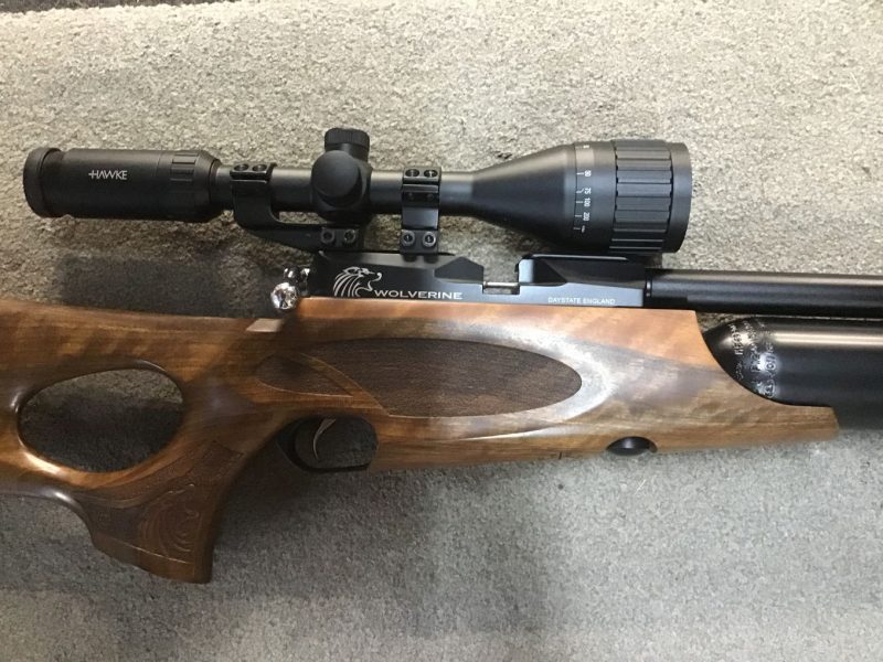 Second Hand Daystate Wolverine B-Type .22 (5.5mm) with Walnut Ambidextrous Thumbhole StocK - Image 4