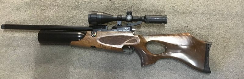 Second Hand Daystate Wolverine B-Type .22 (5.5mm) with Walnut Ambidextrous Thumbhole StocK - Image 2