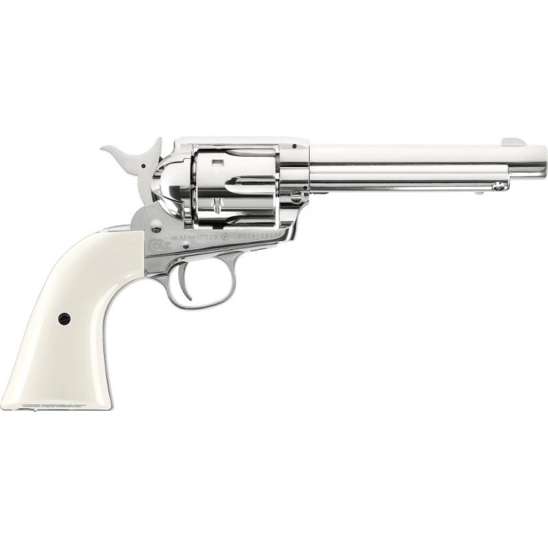 Umarex Colt SAA 45 Peacemaker Nickel/Pearl 5.5" BB - Image 2