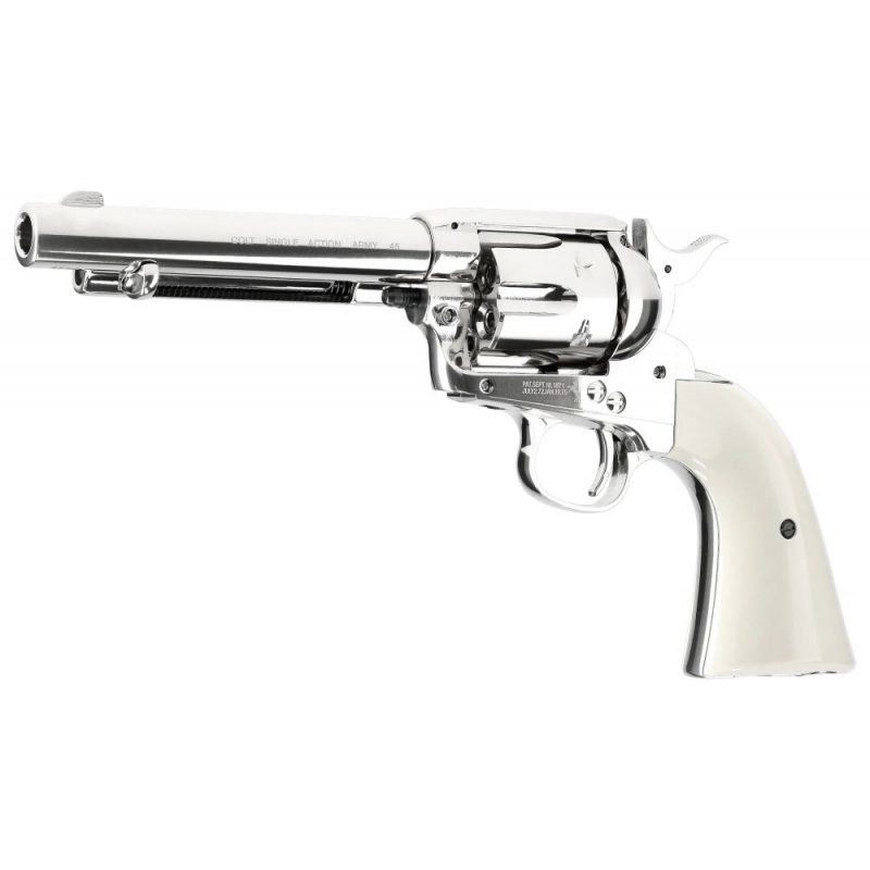 Umarex Colt SAA 45 Peacemaker Nickel/Pearl 5.5" BB - Image 3