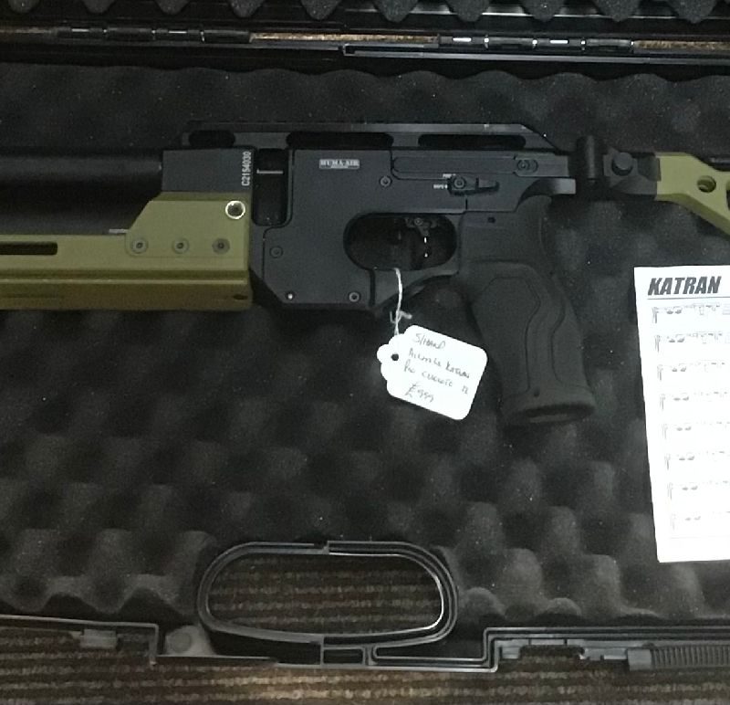 Second Hand AirMaks Arms Katran Pro PCP Air Rifle – Compact – Green Cerakote .22 Cal