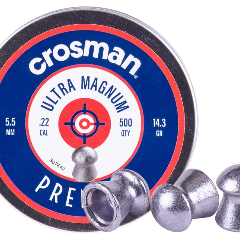 Crosman Premier .22 Cal, 14.3 Grains, Domed, 500ct