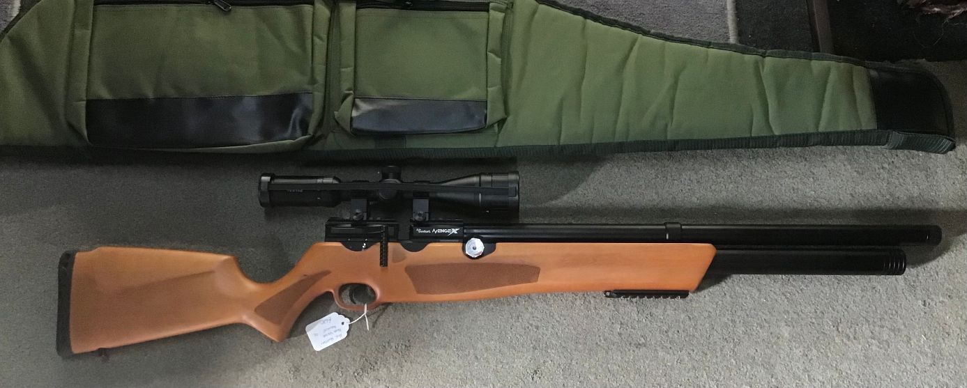 Nova Vista Avenge-X Wood Stock Regulated PCP Air Rifle .177 & .22 Cal