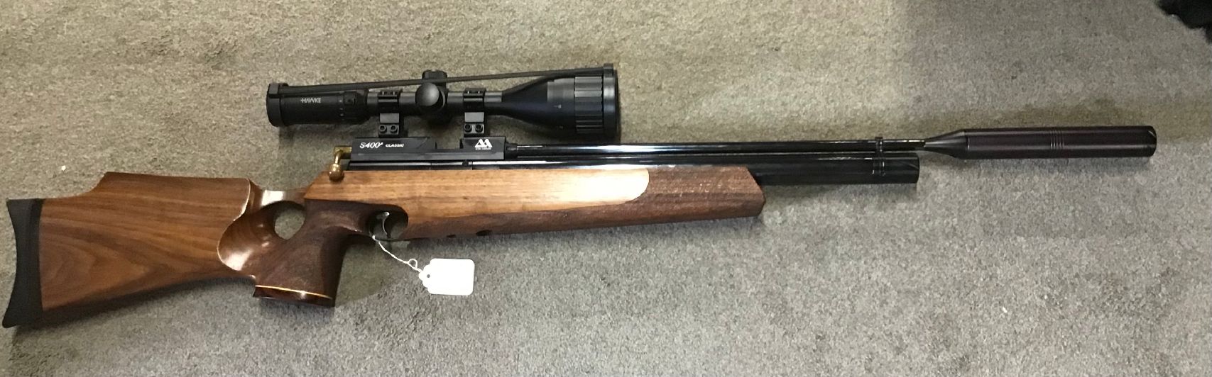 Second Hand Air Arms S400 F Classic with Walnut T/H Custom Stock .177 Cal