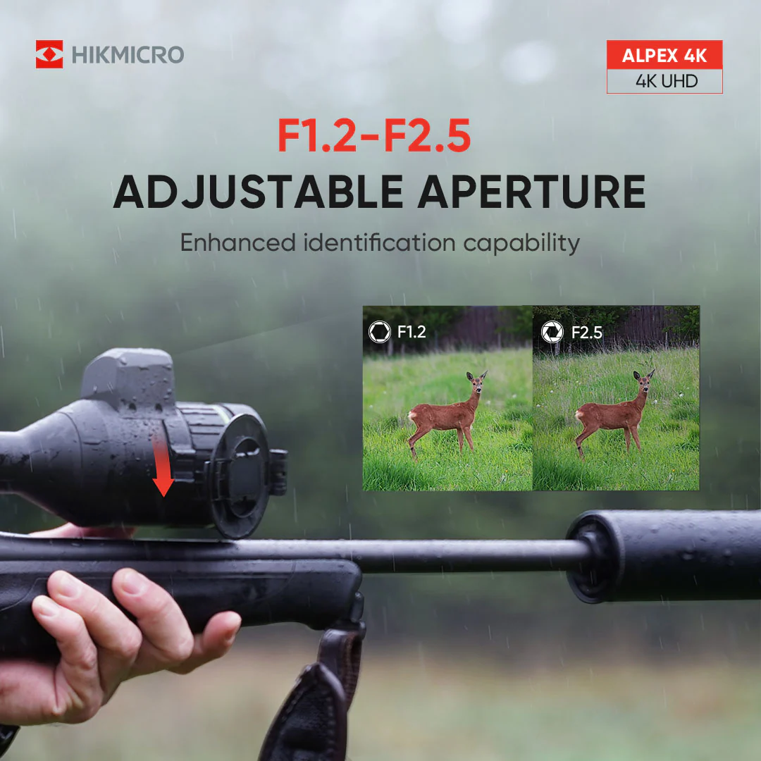 HikMicro Alpex LRF 4K A50EL Digital Day and Night Vision Riflescope - Image 7