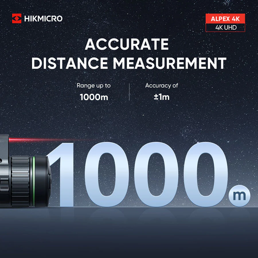HikMicro Alpex LRF 4K A50EL Digital Day and Night Vision Riflescope - Image 5