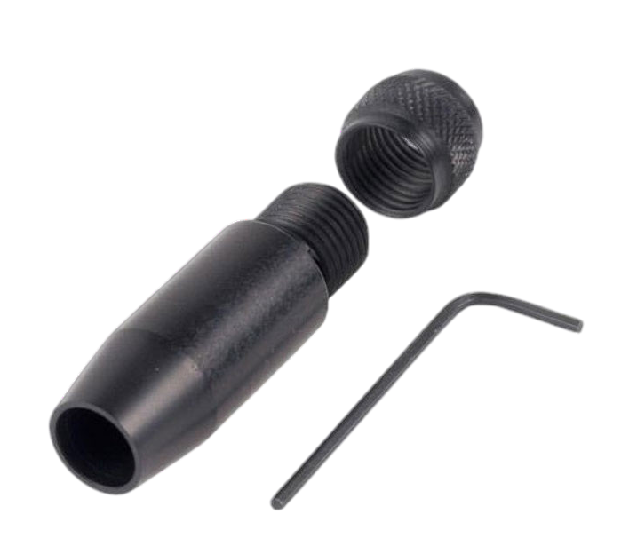 BEST Fittings 13.0mm Airgun Silencer Adaptor Slip-on Black Anodized Alloy
